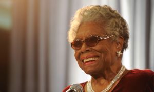 MAYA ANGELOU WITH CROSS-NEWSONE