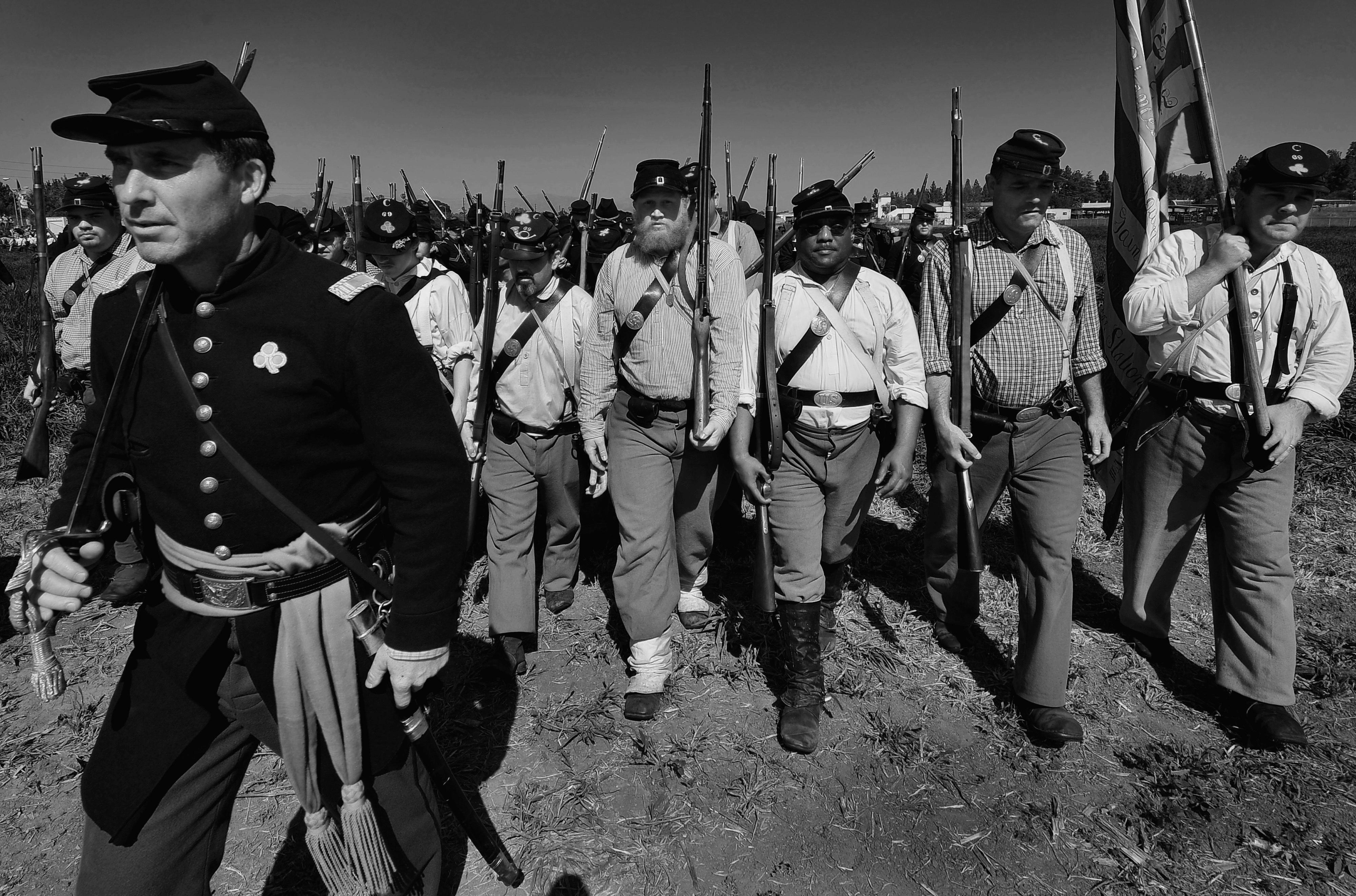 Men participate in the Historical Clothi