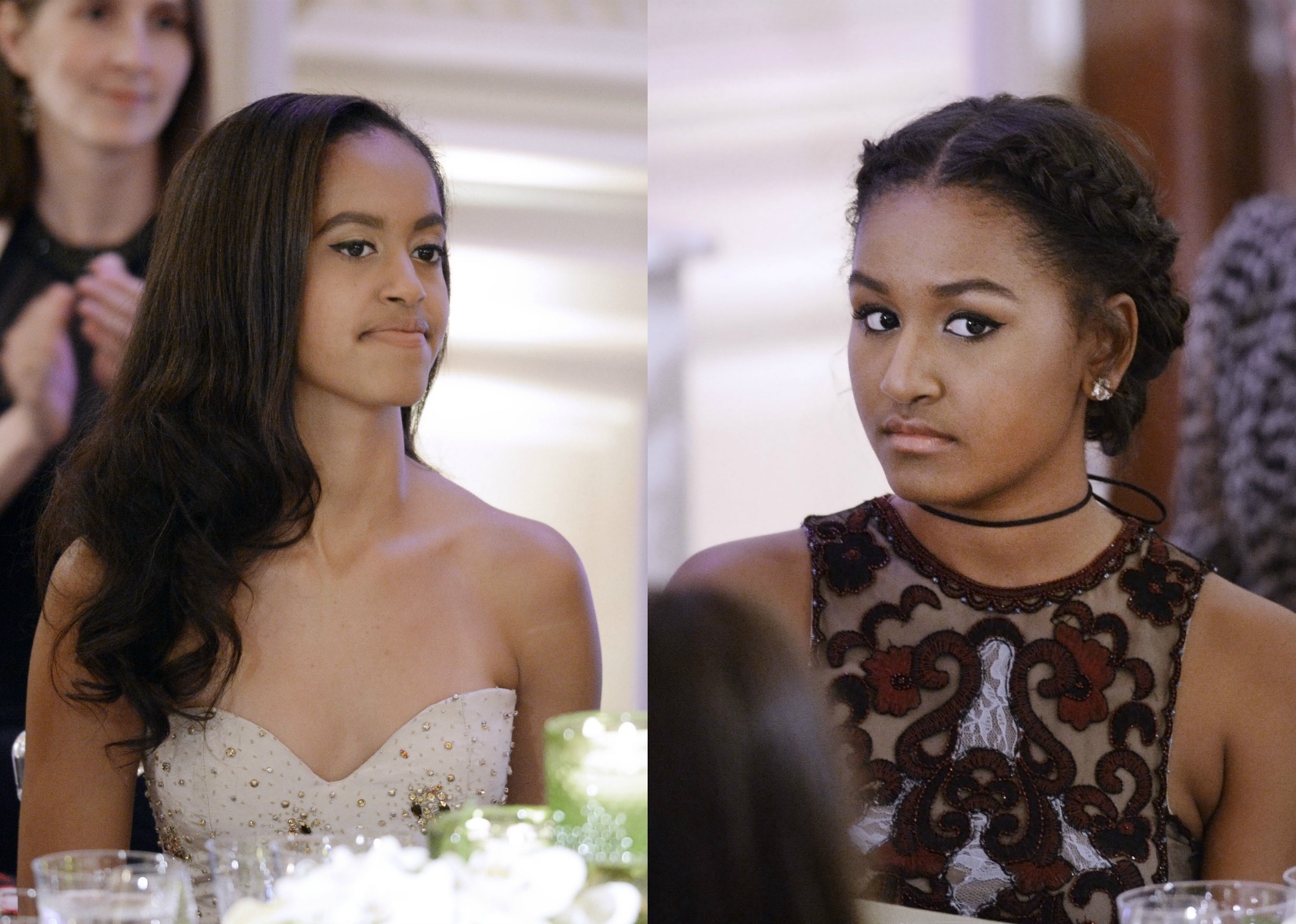 Sasha & Malia Obama