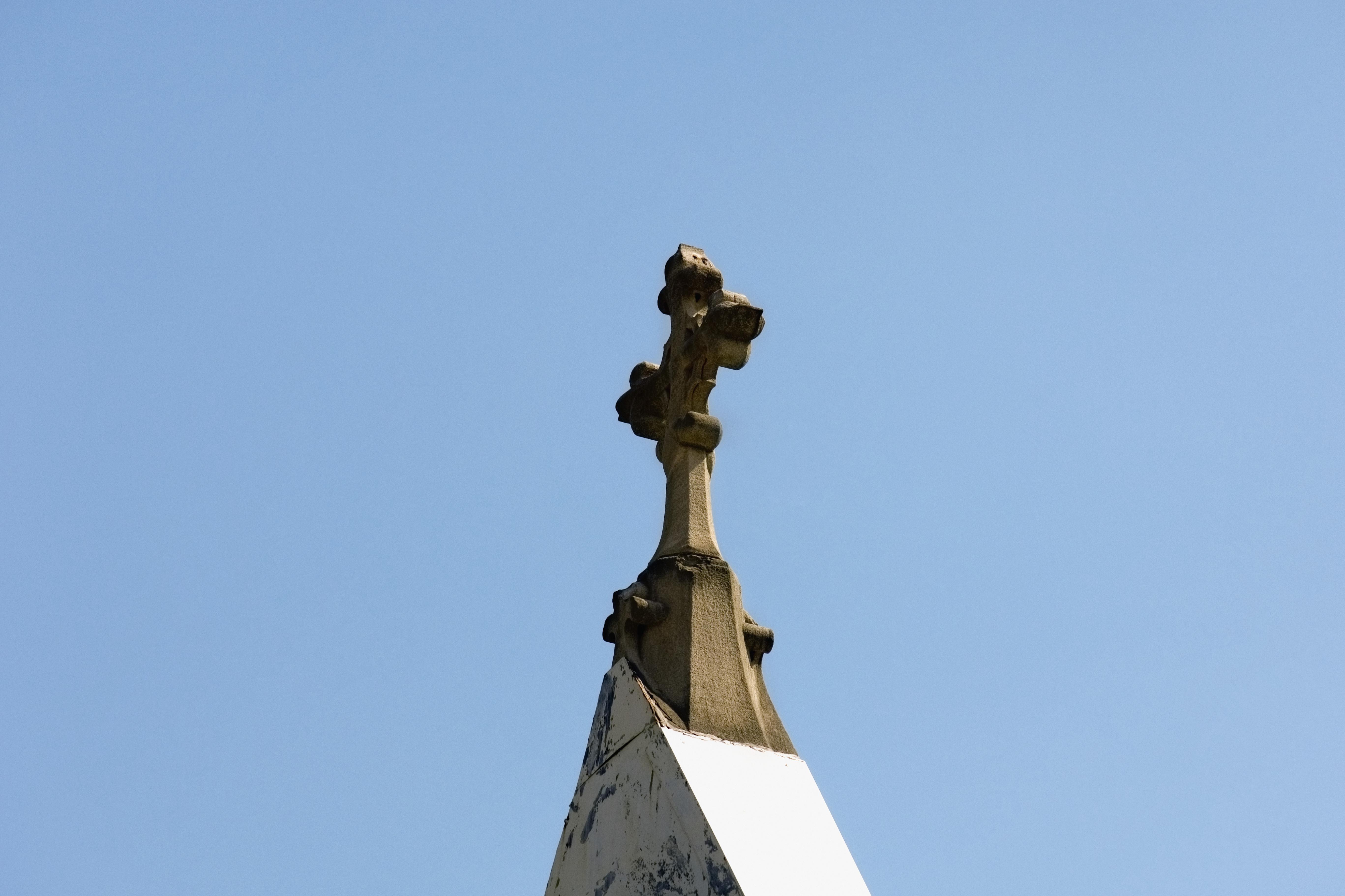 Close-up of a cross on top of a building, Washington DC, USA