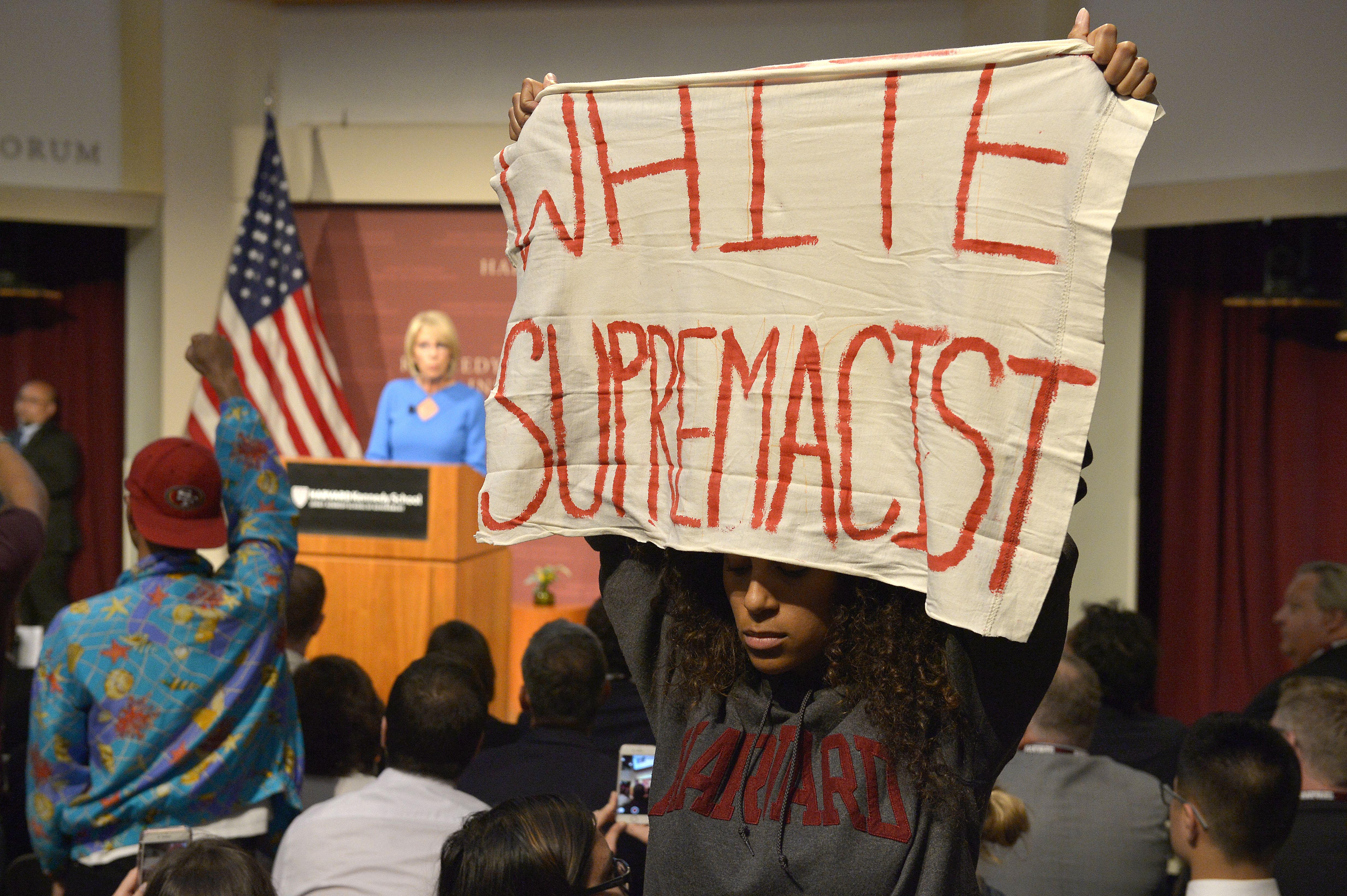 Education Secretary Betsy DeVos Speaks At Harvard On Empowering Parents